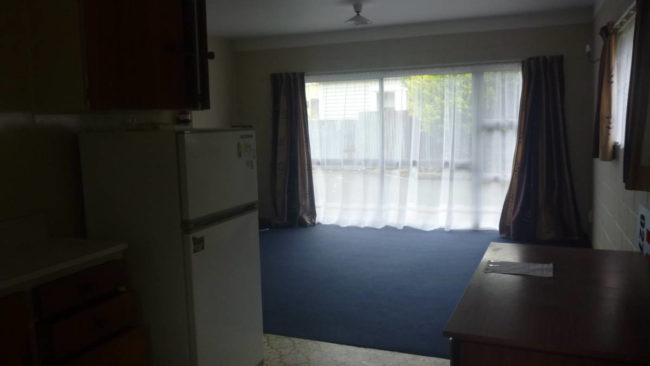 View from kitchen to living area 1-494