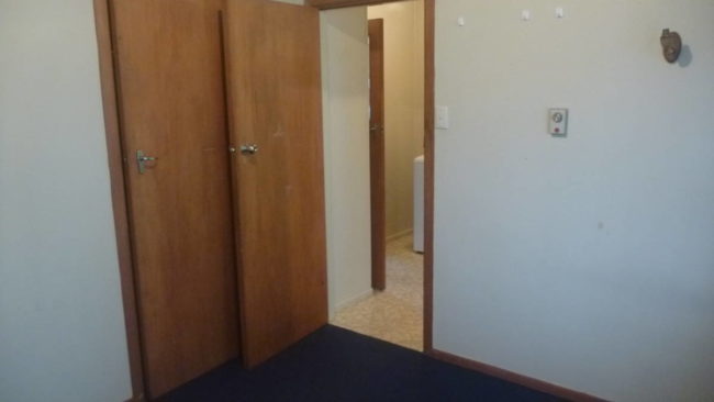 view from inside second bedroom to door 1-494